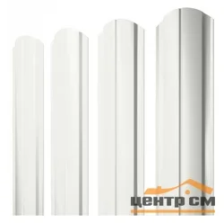 Штакетник металлический STYNERGY М-образный фигурный 0.4 мм, PE RAL 9003 (сигнально-белый), ширина 108мм, длина 1.2 м.п.