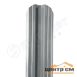 Штакетник металлический STYNERGY М-образный фигурный 0.45 мм, PE RAL 7004 (сигнально-серый), ширина 108мм, длина 1 м.п.