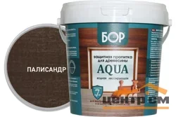 Пропитка защитная БОР AQUA для наружных и внутренних работ ПАЛИСАНДР 0,9кг