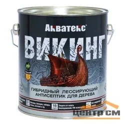 Антисептик лессирующий Акватекс ВИКИНГ для дерева белый 2,5 л