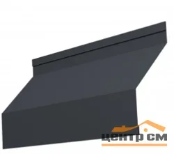 Забор-жалюзи ламель, Милан new, Полиэстер двухсторонний RAL 7024 (мокрый асфальт), длина 2.56 м.п.