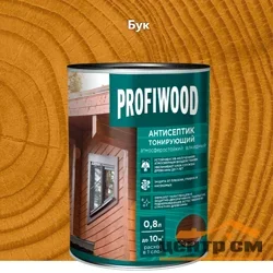 Антисептик EMPILS PROFIWOOD тонирующий "2 в 1" алкидный бук 2,1 кг (2,5л)
