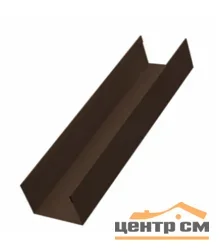 Забор-жалюзи стойка 60*40, Милан, Токио Полиэстер двухсторонний RAL 8017 (шоколад), длина 1.79 м.п.