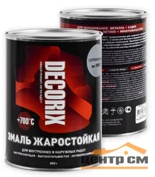 Краска жаростойкая Decorix серебристая 0,8кг (+700°С) 0752-02/0750-0