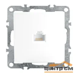 Розетка компьютерная 1-местная (механизм) СП STEKKER Эрна RJ-45 (PST00-9107-01) белый