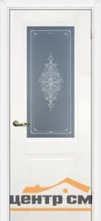 Дверь PROFILO PORTE ПСЦ-27 "Classic" стекло белый сатинат с рисунком, магнолия 90