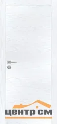 Дверь PROFILO PORTE ПХ-1 глухая, дуб арктик (AL кромка черная с 4-х сторон) 60 РР