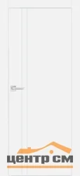 Дверь PROFILO PORTE ПХ-20 глухая, белый матовый (AL кромка хром с 4-х сторон) 90