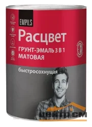 Грунт-эмаль по ржавчине 3 в 1 быстросохнущая белая матовая 0,9кг РАСЦВЕТ