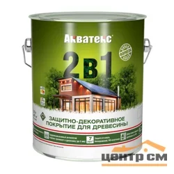 Основа алкидная Акватекс 2 в 1 - груша 2,7л УФ-защита, влажн. древесина 40%