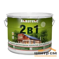 Основа алкидная Акватекс 2 в 1 - орегон 9л УФ-защита, влажн. древесина 40%