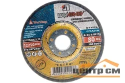 Круг шлифовальный 125х6х22 A 24 R BF (14А БУ 80) тип 27 Луга, вогнутый