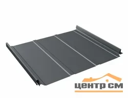 Кликфальц Grand Line 0,5мм ПурПро RAL 7024 (мокрый асфальт)-R, 0.542*1.45 м.п. (в пленке)