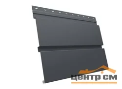 М/сайдинг Квадро брус (GL) Драп RAL7024 (мокрый асфальт) толщина 0,45мм, размер 0,34*2.25 м.п. (в пленке)
