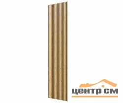 Панель CoSca decor серый войлок, 2750х600х19мм, рейки МДФ дуб медный