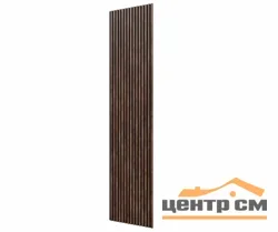 Панель CoSca decor черный войлок, 600х600х19мм, рейки МДФ барон дуб темный