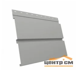 М/сайдинг Квадро брус (GL) Полиэстер RAL9006 (светлый алюминий) толщина 0,45мм, размер 0,34*2 м.п. (в пленке)