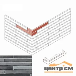 Камень облицовочный White Hills Дюрен брик Design угловой без шва, арт.688-85