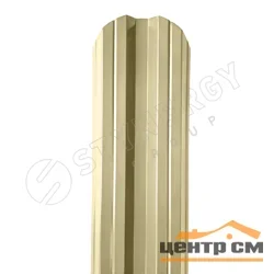 Штакетник металлический STYNERGY М-образный фигурный 0.45 мм, PE RAL 1014 (слоновая кость), ширина 108мм, длина 1.5 м.п.
