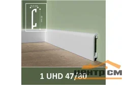 Плинтус напольный Solid из полимера 80*16,5*2000 белый Артикул: 1 UHD 47/80 С