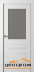 Дверь BELWOODDOORS "Роялти" стекло Мателюкс белый витраж 90 (21-10) эмаль белый