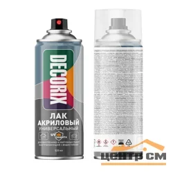 Лак аэрозольный универсальный Decorix с UV-защитой бесцветный глянцевый 520 мл