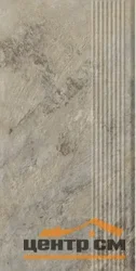 Ступень клинкерная Paradyz Ардис Лайт прямая с насечками структурная 30x60