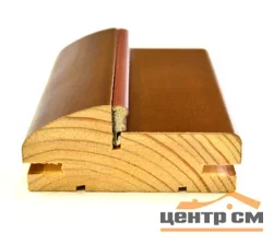 Стойка дверной коробки "Ульяновские двери" телескопическая М эмаль белая теплая 75мм*38мм*2100мм (А)