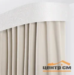 Карниз "Глэдис" с поворотами 2,0 белый глянец, 2-х рядный
