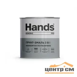 Грунт-эмаль по ржавчине 3 в 1 синяя 20кг Hands ПРО (Generic PRO)