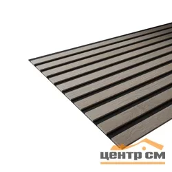 Панель акустическая гибкая ARTIVA flex №2, черный войлок, 1200х600х9мм, рейки МДФ 40х6мм, дуб кремовый
