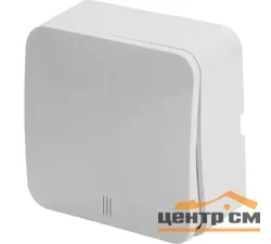 Выключатель одноклавишный ОП с индикатором 250В, 10А, IP20, серия София, белый, MSW10-11-20-01