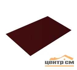 Плоский лист Полиэстер RAL 3005 (красное вино), 0.45 мм, 1,25*2.5 м.п., пл=3.125м2