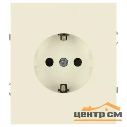 Розетка одноместная механизм СП ЭРА Arktik 2P+E Schuko с заземлением и шторками 16А-250В слоновая кость арт.16-2102-02